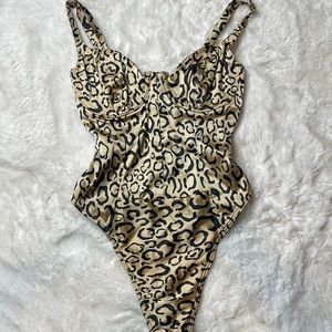 For Love & Lemons Cheetah Bodysuit - SIZE: XXS